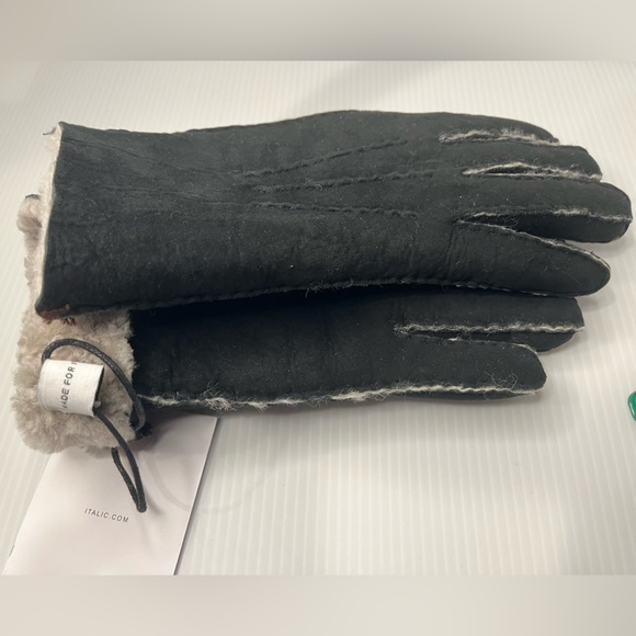 Italic Winter wonder-hand Super Soft & Warm Lamb Shearling Suede Gloves … - Picture 6 of 16